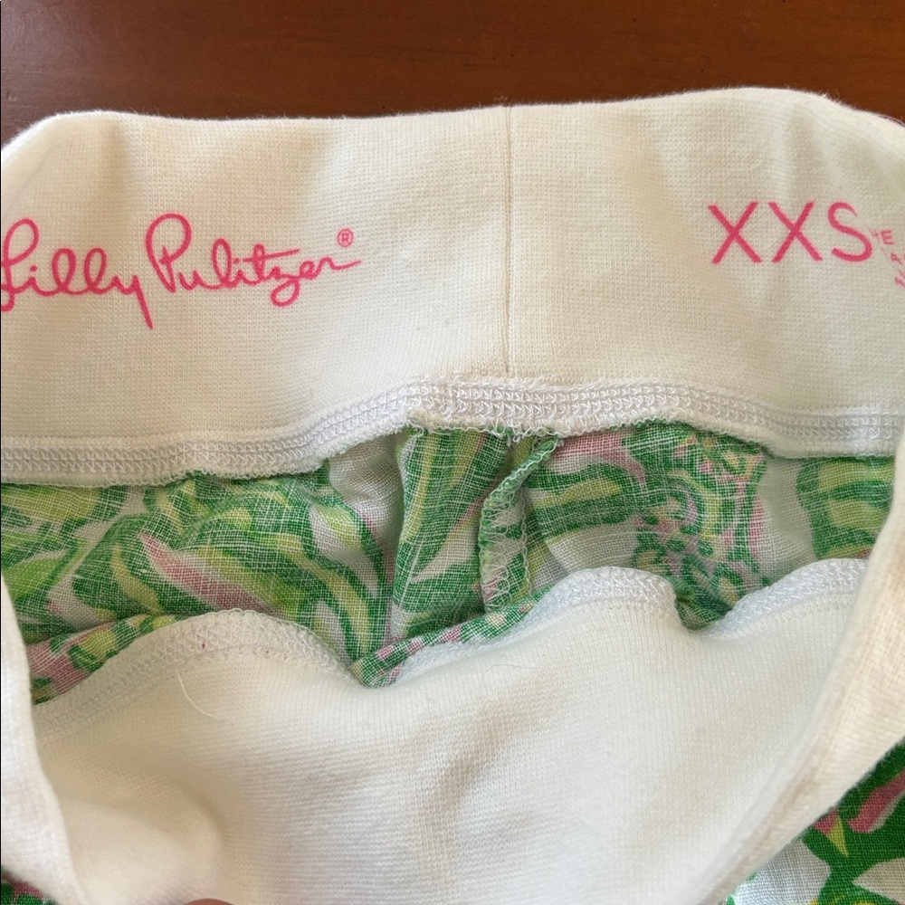NEW Lilly Pulitzer The Beach Pant Linen Seeing Pink Elephants Print Wide Leg XS - Picture 6 of 6